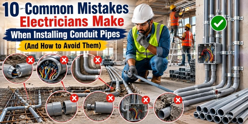 10 Common Mistakes Electricians Make When Installing Conduit Pipes (And How to Avoid Them)