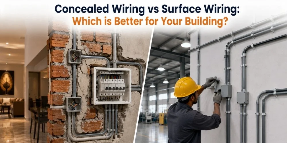 Concealed Wiring vs Surface Wiring: Which is Better for Your Building?