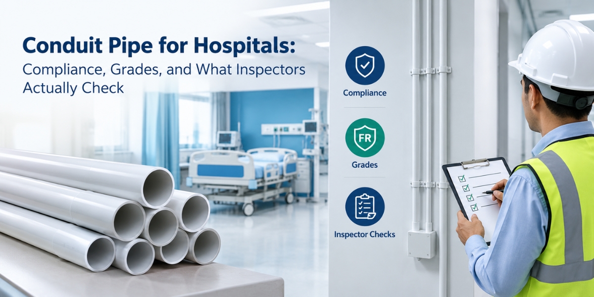 Conduit Pipe for Hospitals: Compliance, Grades, and What Inspectors Actually Check