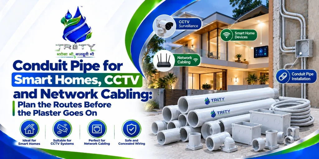 Conduit Pipe for Smart Homes, CCTV and Network Cabling: Plan the Routes Before the Plaster Goes On
