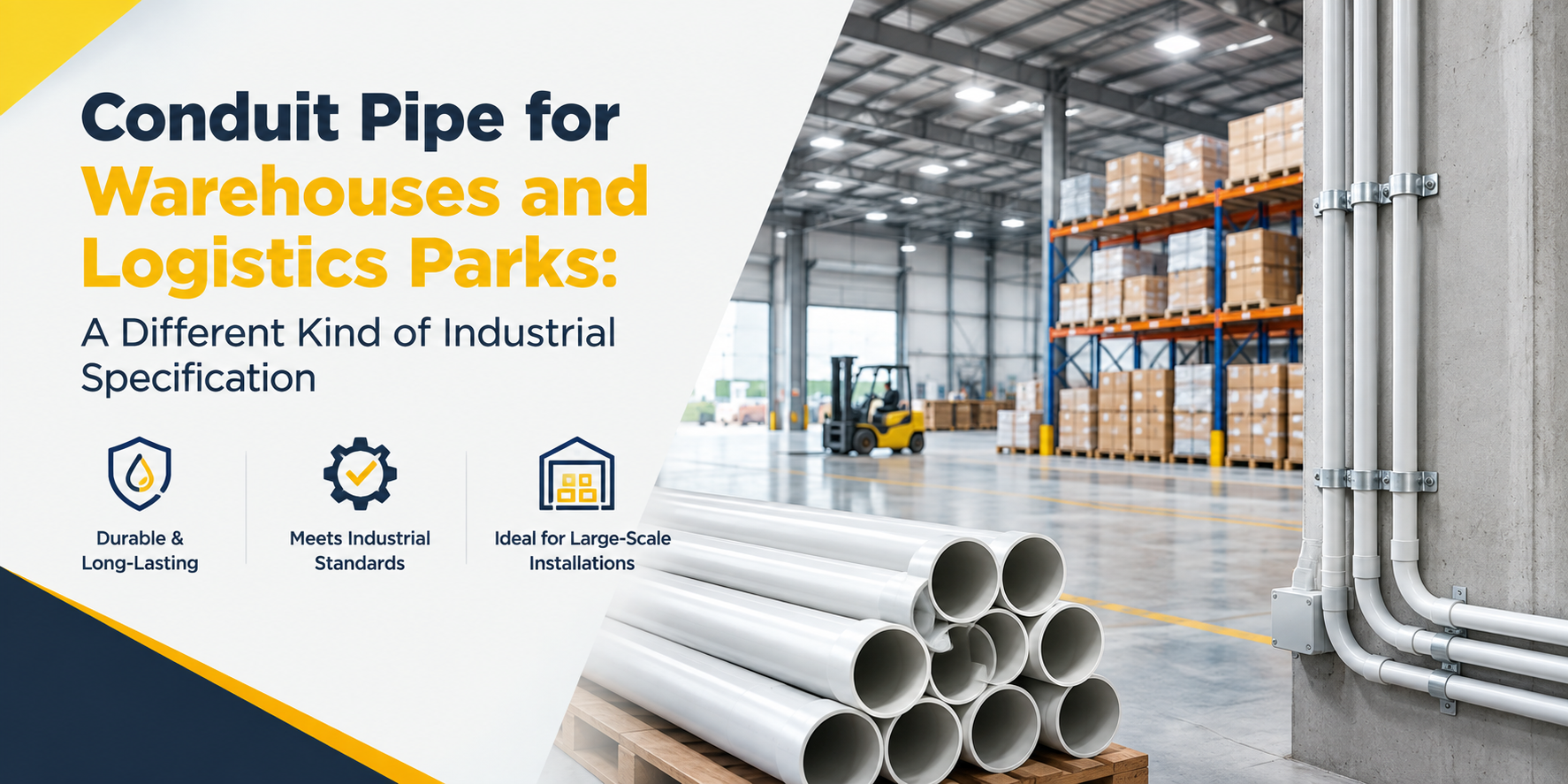 Conduit Pipe for Warehouses and Logistics Parks: A Different Kind of Industrial Specification