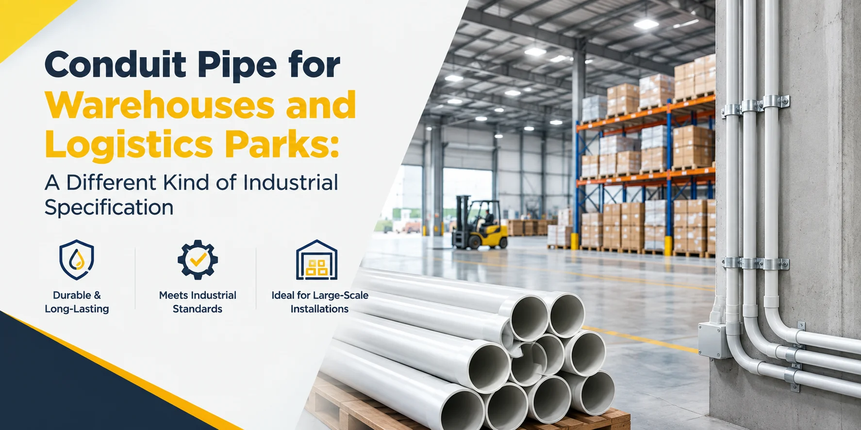 Conduit Pipe for Warehouses and Logistics Parks: A Different Kind of Industrial Specification