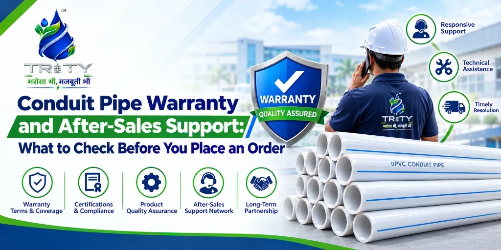 Conduit Pipe Warranty and After-Sales Support: What to Check Before You Place an Order