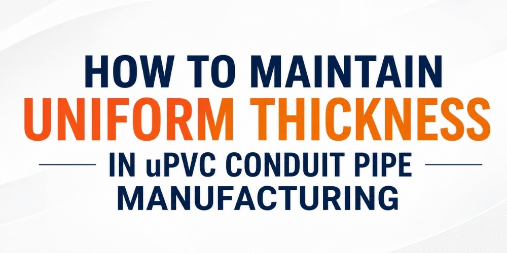 How to Maintain Uniform Thickness in uPVC Conduit Pipe Manufacturing