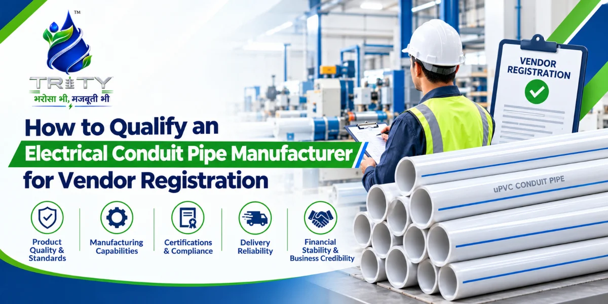 How to Qualify an Electrical Conduit Pipe Manufacturer for Vendor Registration