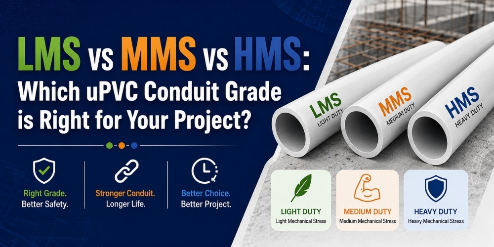 LMS vs MMS vs HMS: Which uPVC Conduit Grade is Right for Your Project?