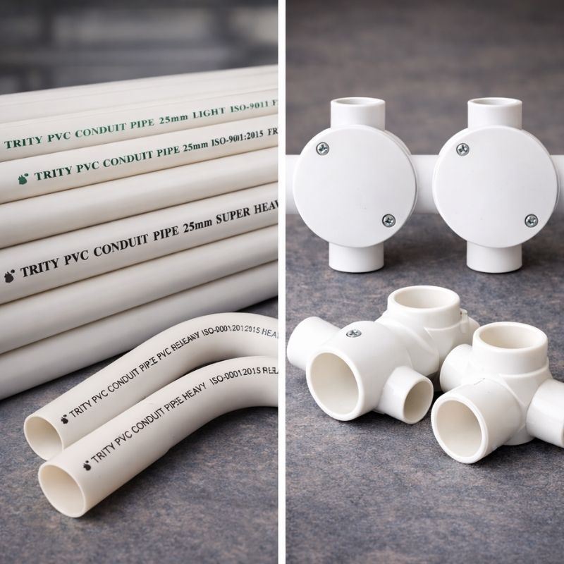 Reliable uPVC Conduit Pipes for Safe Electrical Wiring