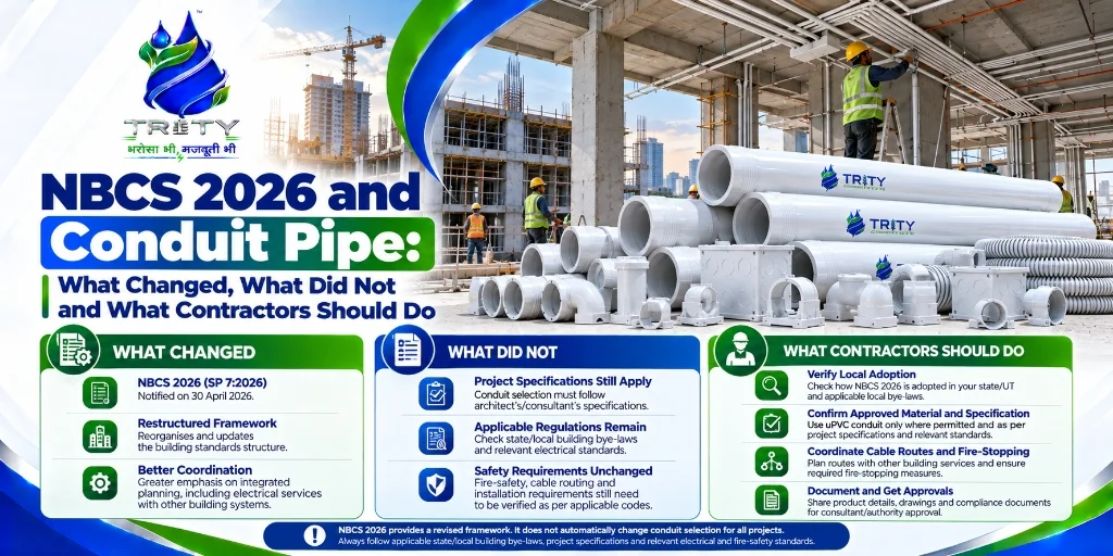 NBCS 2026 and Conduit Pipe: What Changed, What Did Not and What Contractors Should Do