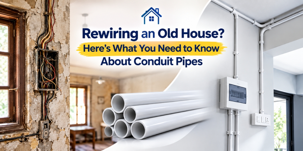 Rewiring an Old House? Here's What You Need to Know About Conduit Pipes