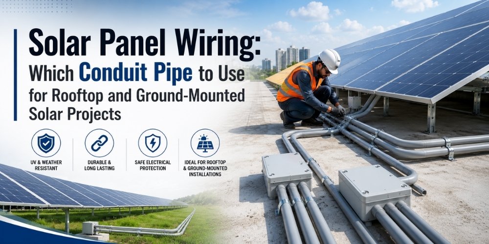 Solar Panel Wiring: Which Conduit Pipe to Use for Rooftop and Ground-Mounted Solar Projects